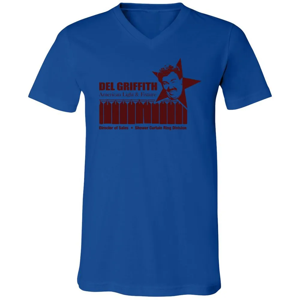Unisex V-Neck T-Shirt - P96A8FZD - True Royal - 4