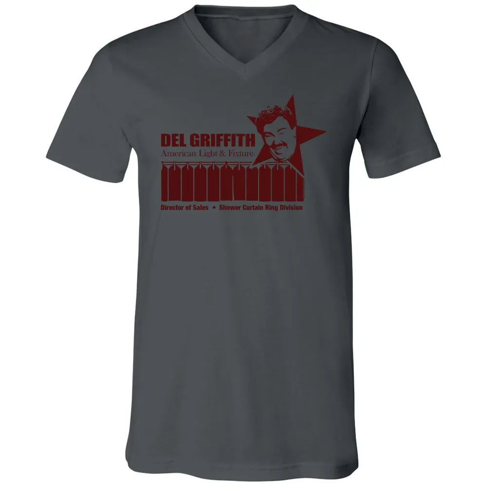 Unisex V-Neck T-Shirt - P96A8FZD - Asphalt - 12