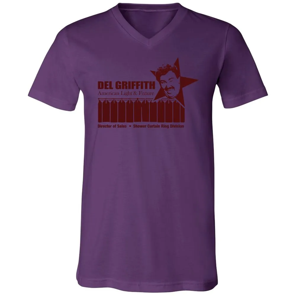 Unisex V-Neck T-Shirt - P96A8FZD - Team Purple - 2