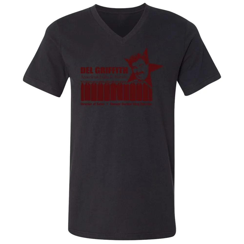 Unisex V-Neck T-Shirt - P96A8FZD - Black - 16
