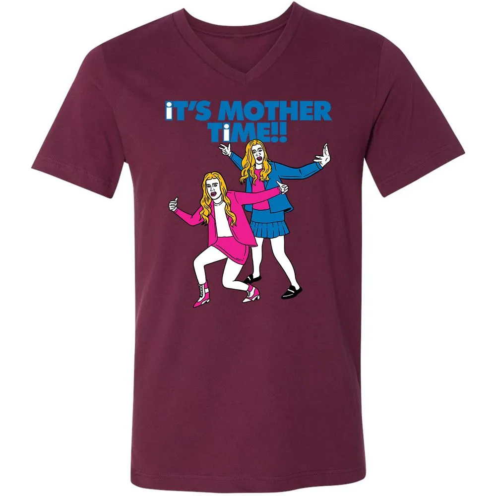 Unisex V-Neck T-Shirt - C9XBNTSV - Maroon - 6