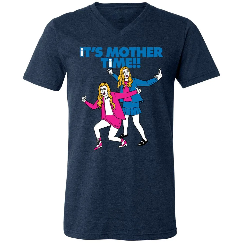 Unisex V-Neck T-Shirt - C9XBNTSV - Heather Navy - 15