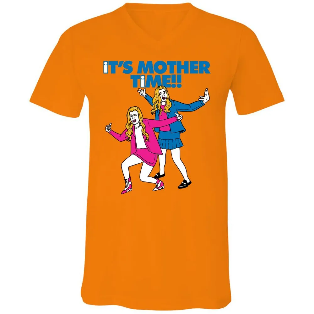 Unisex V-Neck T-Shirt - C9XBNTSV - Orange - 11