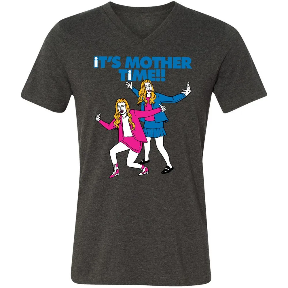 Unisex V-Neck T-Shirt - C9XBNTSV - Dark Grey Heather - 8