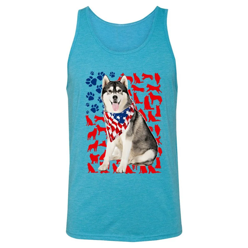 Unisex Jersey Tank - 7FMXBCKW - Aqua Triblend - 3
