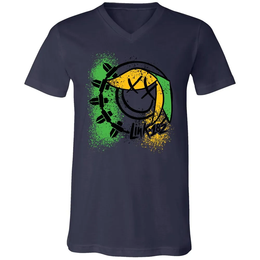 Unisex V-Neck T-Shirt - MLJNNR36 - Navy - 9