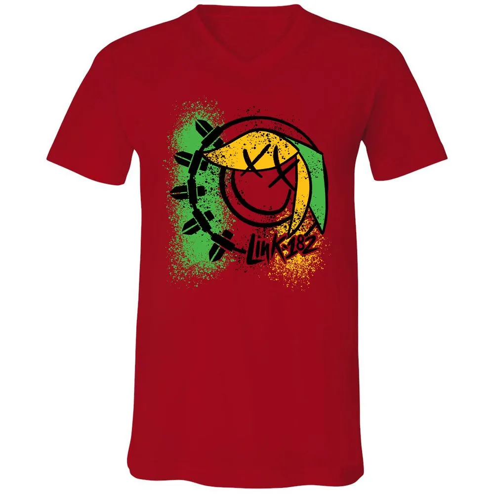 Unisex V-Neck T-Shirt - MLJNNR36 - Red - 3