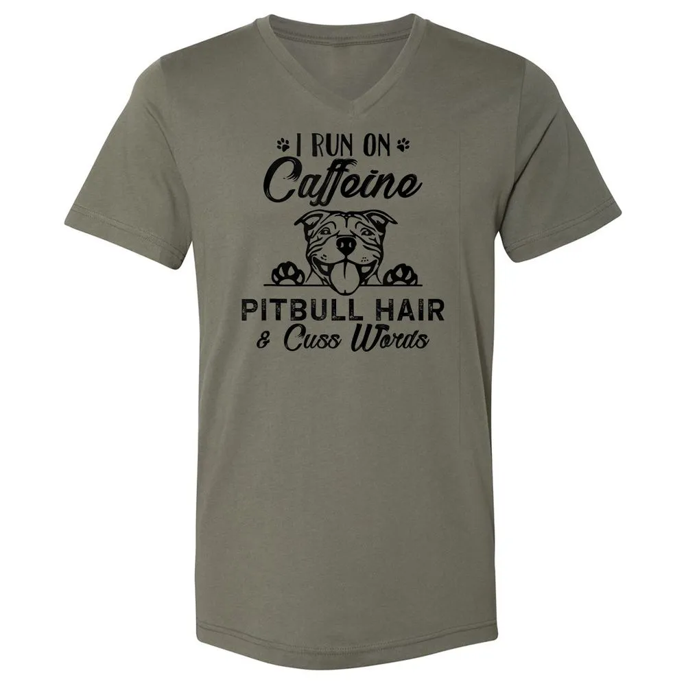 Unisex V-Neck T-Shirt - 9BL9M7BR - Military Green - 10
