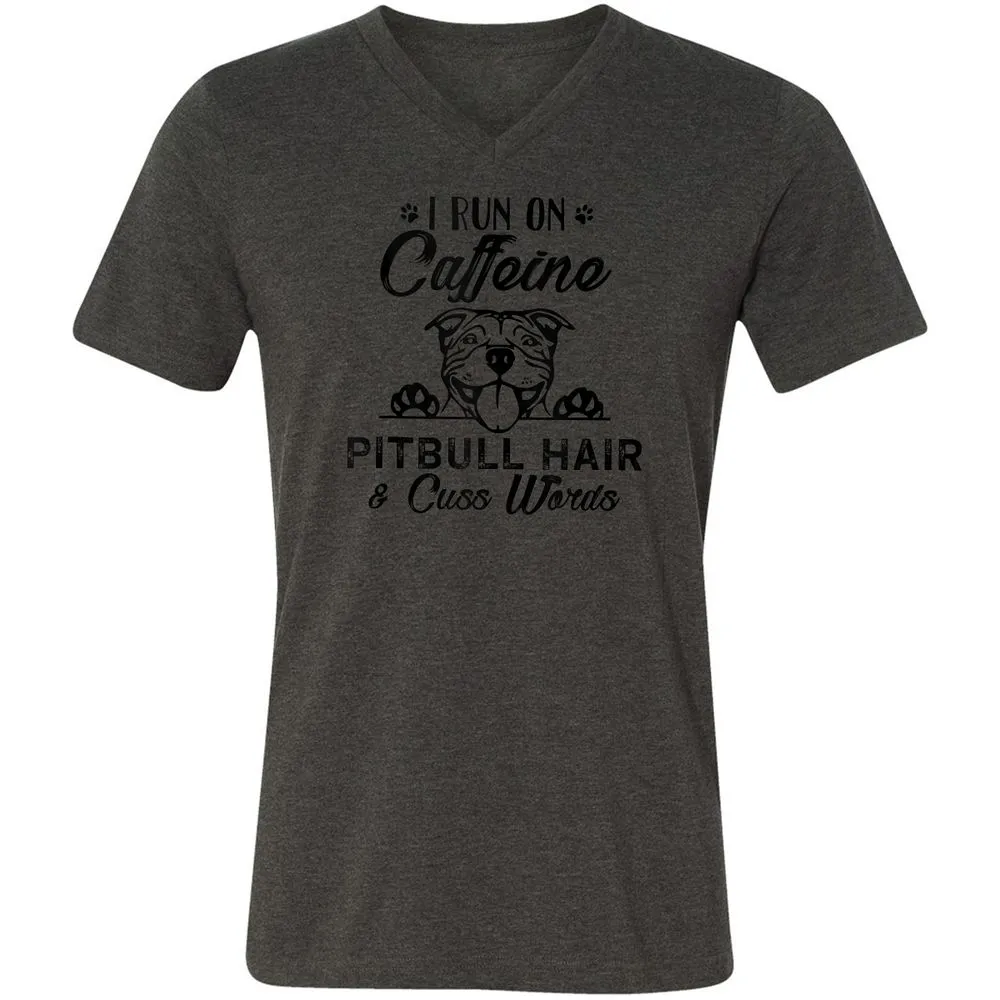 Unisex V-Neck T-Shirt - 9BL9M7BR - Dark Grey Heather - 8