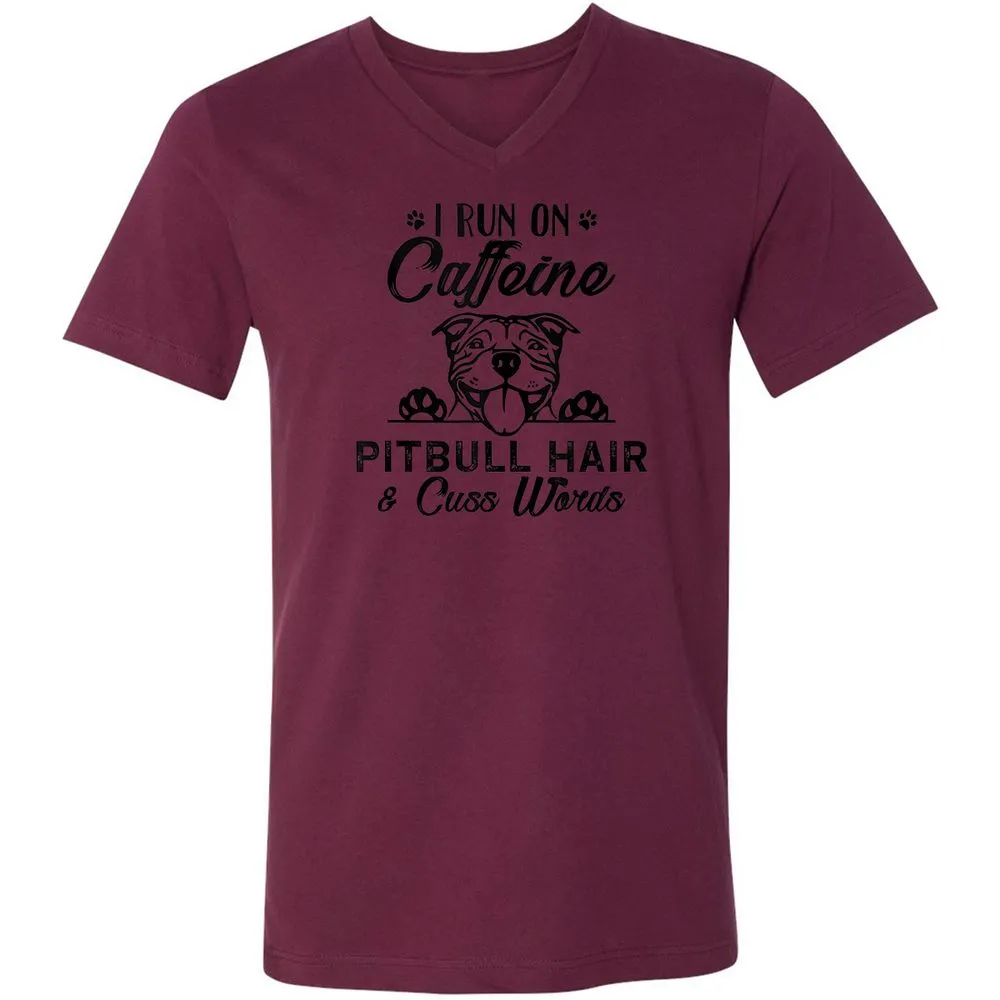 Unisex V-Neck T-Shirt - 9BL9M7BR - Maroon - 6