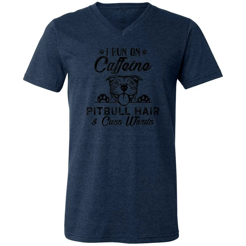 Unisex V-Neck T-Shirt - 9BL9M7BR - Heather Navy - 15