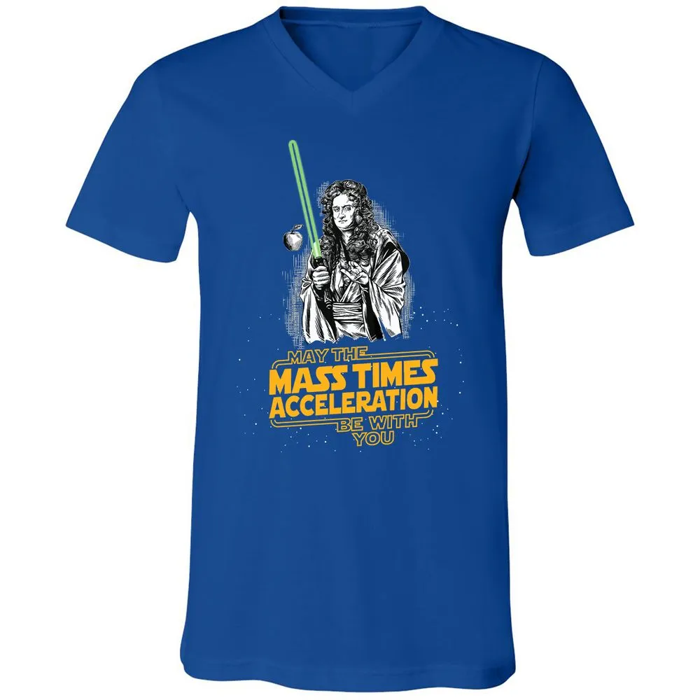 Unisex V-Neck T-Shirt - 6J8VUZR9 - True Royal - 4