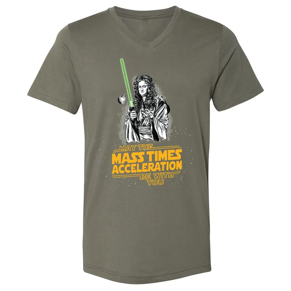 Unisex V-Neck T-Shirt - 6J8VUZR9 - Military Green - 10