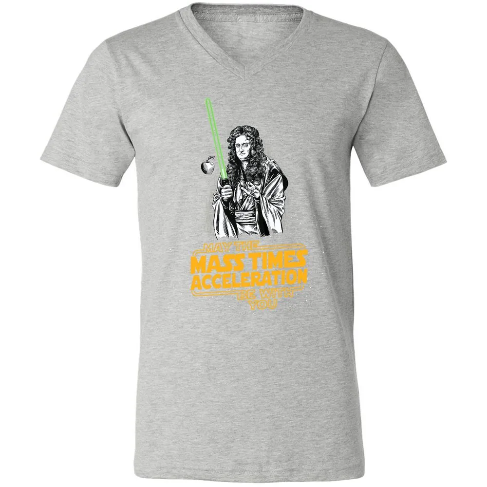 Unisex V-Neck T-Shirt - 6J8VUZR9 - Athletic Heather - 7
