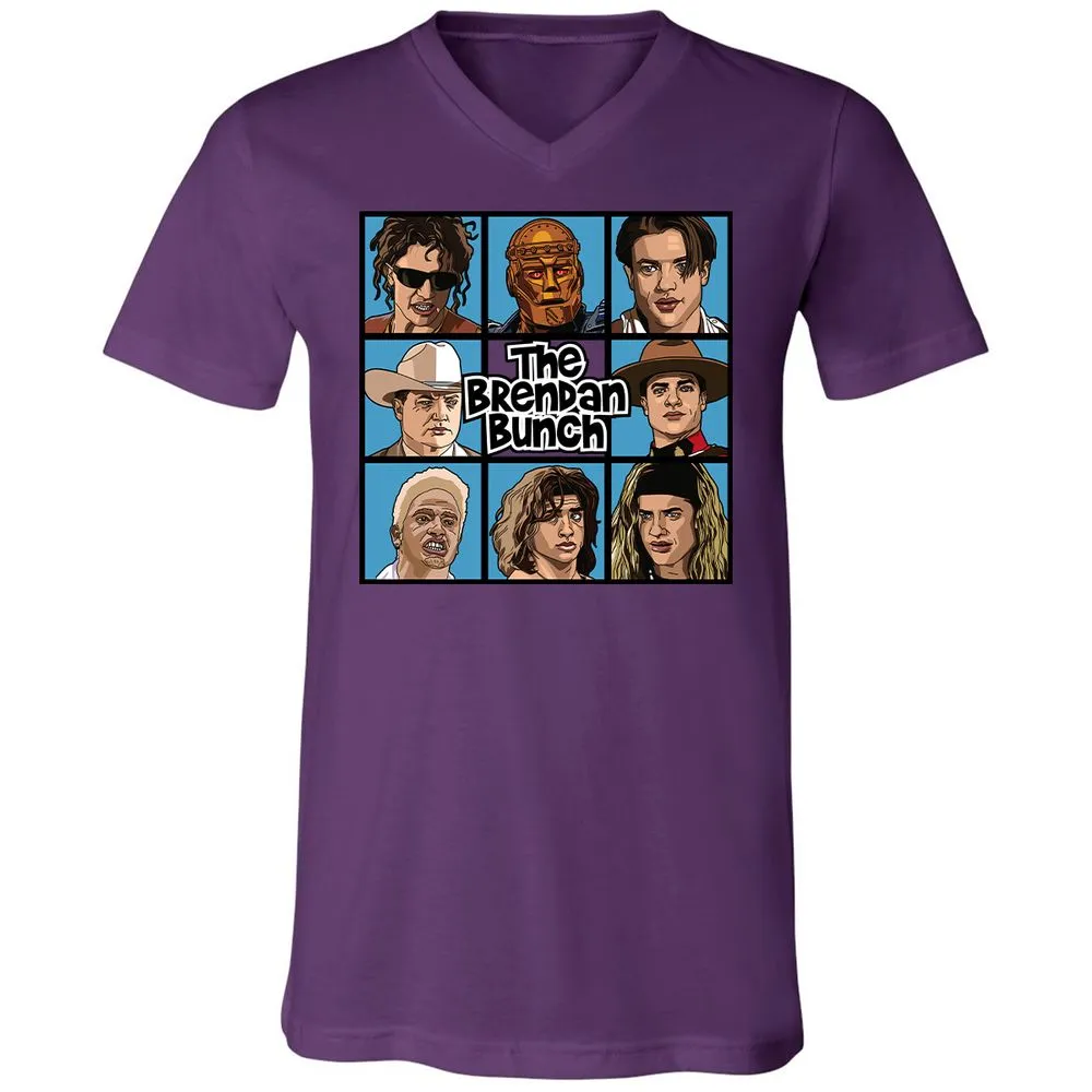 Unisex V-Neck T-Shirt - 3VPPFP18 - Team Purple - 2