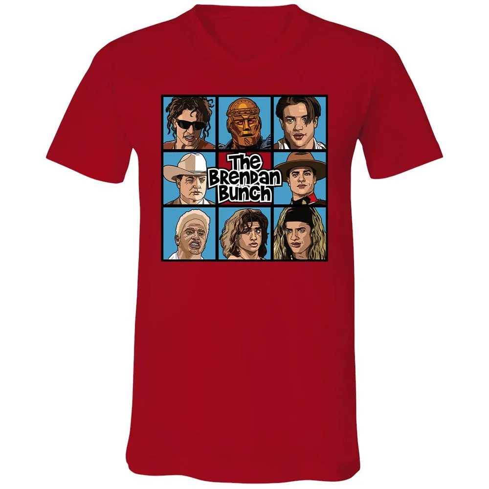 Unisex V-Neck T-Shirt - 3VPPFP18 - Red - 3