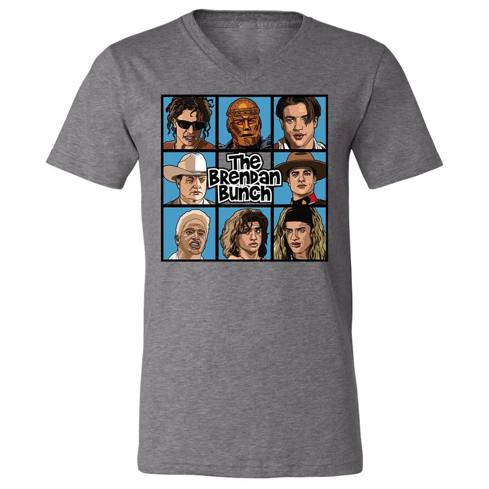 Unisex V-Neck T-Shirt - 3VPPFP18 - Deep Heather - 13