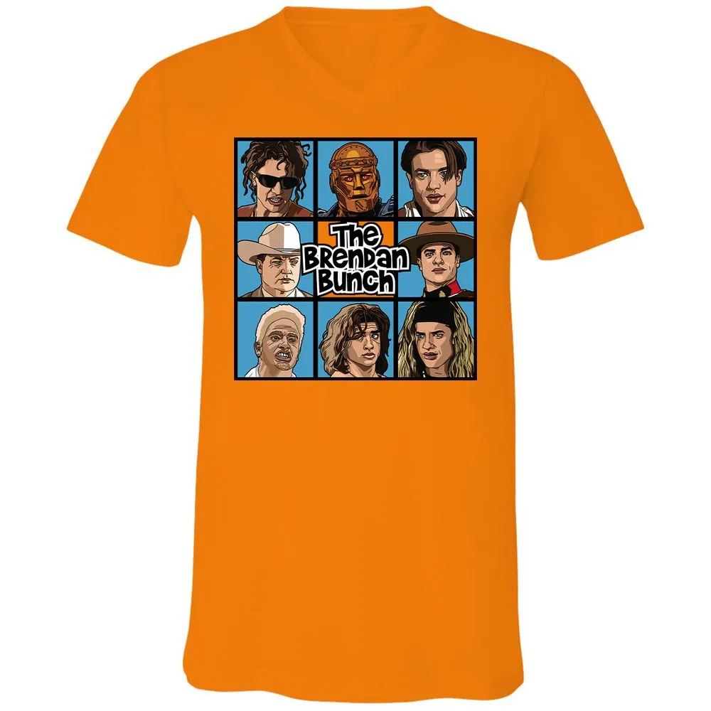 Unisex V-Neck T-Shirt - 3VPPFP18 - Orange - 11