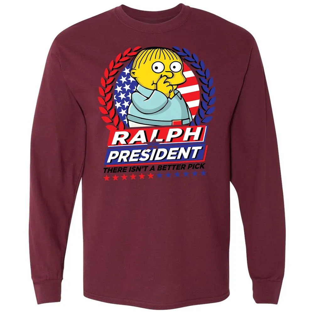 Long Sleeve T-Shirt - H8VUZ4SJ - Maroon - 11
