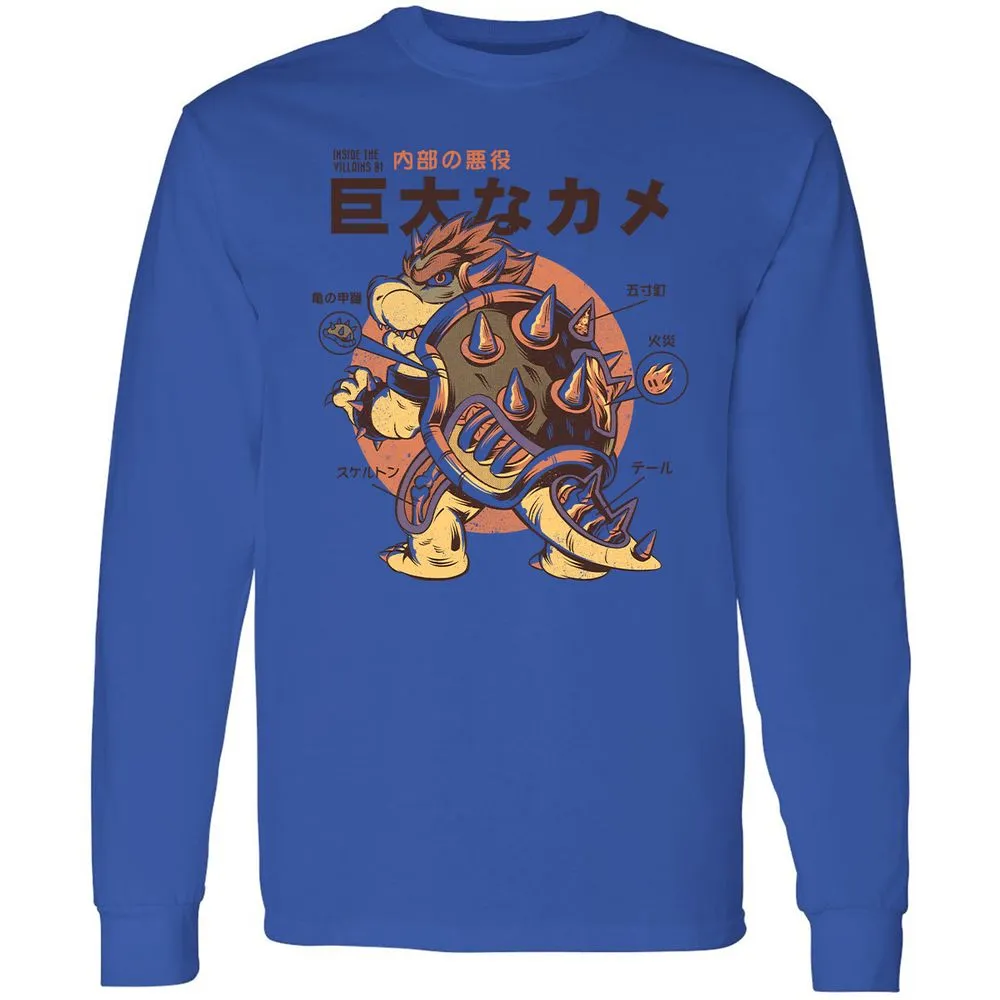 Long Sleeve T-Shirt - 9A9GBFKF - Royal - 4