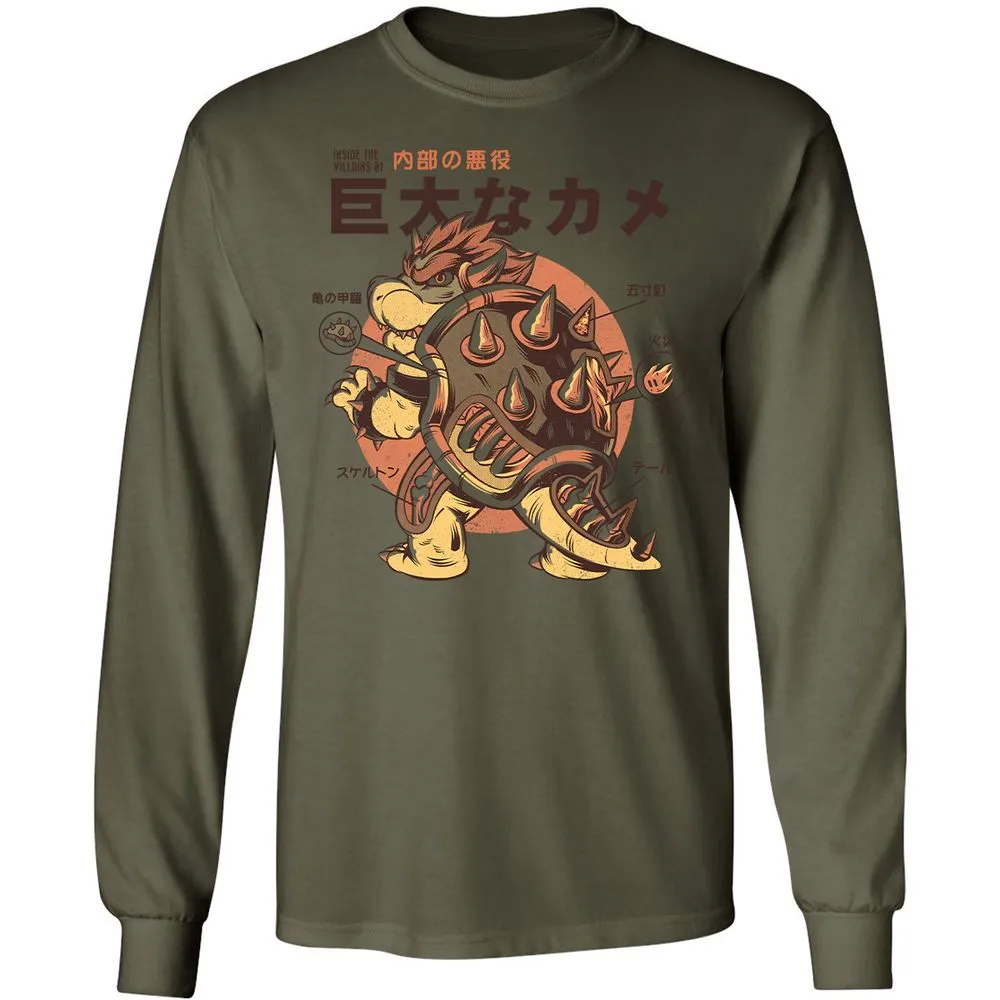 Long Sleeve T-Shirt - 9A9GBFKF - Military Green - 7