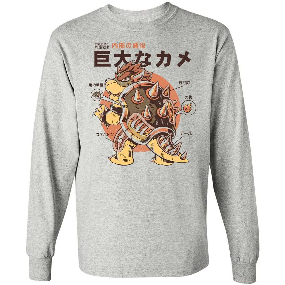 Long Sleeve T-Shirt - 9A9GBFKF - Ash - 5