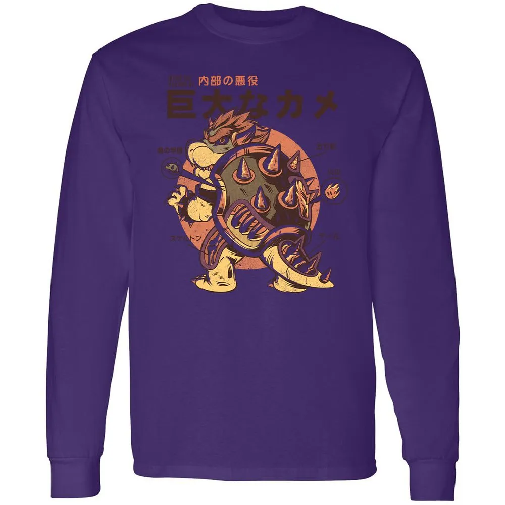 Long Sleeve T-Shirt - 9A9GBFKF - Purple - 13
