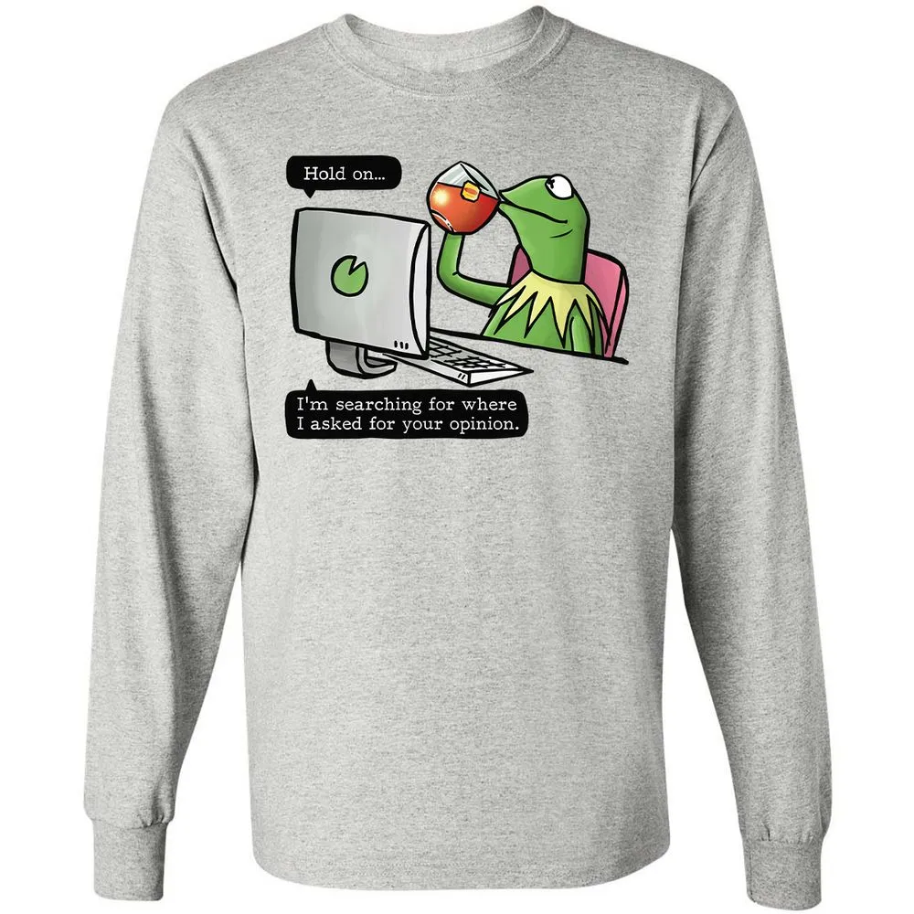 Long Sleeve T-Shirt - Y2DS4FCW - Ash - 5