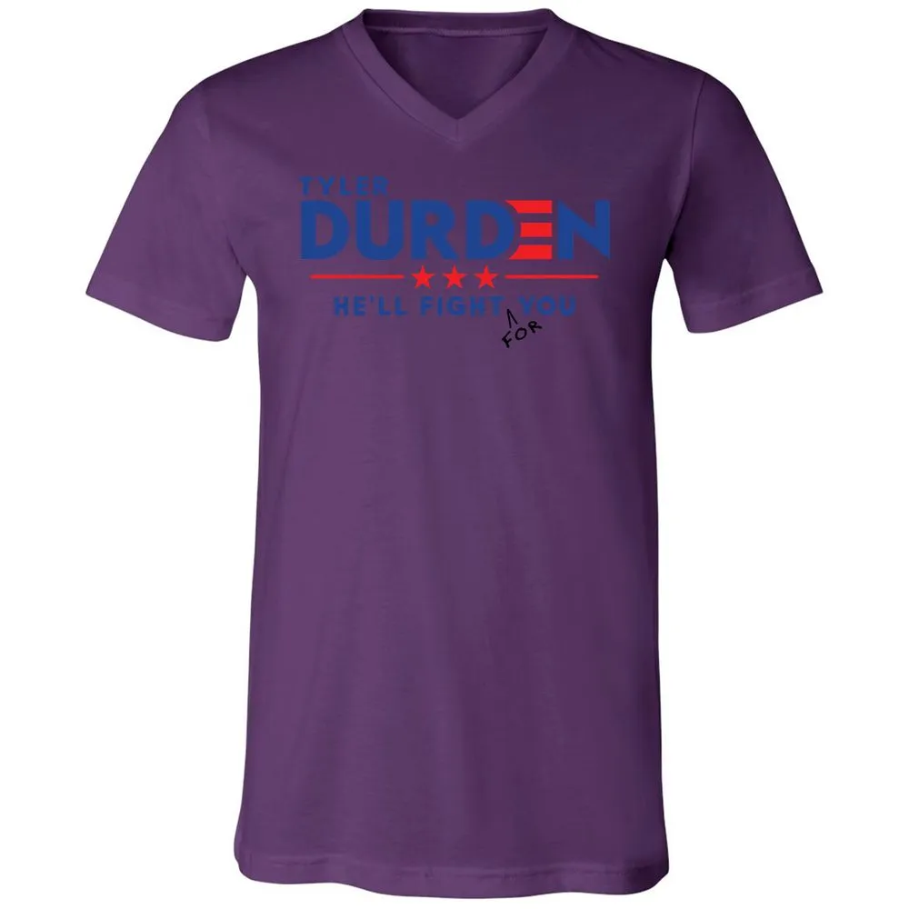 Unisex V-Neck T-Shirt - H411PVEZ - Team Purple - 2