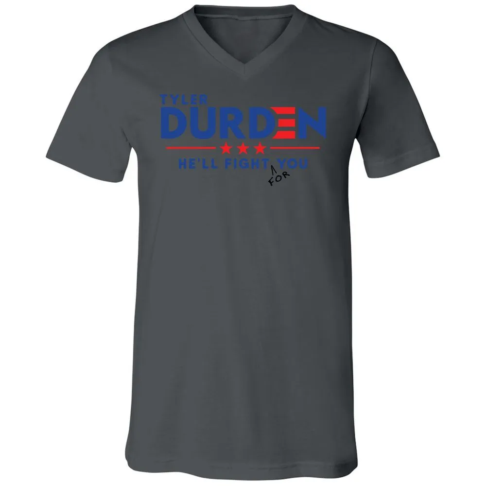 Unisex V-Neck T-Shirt - H411PVEZ - Asphalt - 12