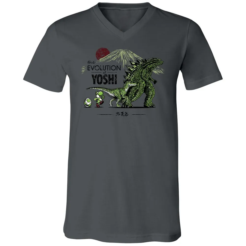 Unisex V-Neck T-Shirt - RJA3TYZT - Asphalt - 12
