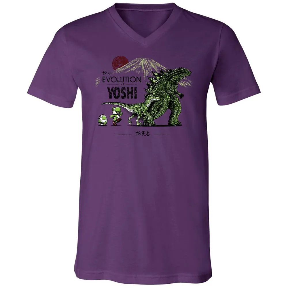 Unisex V-Neck T-Shirt - RJA3TYZT - Team Purple - 2