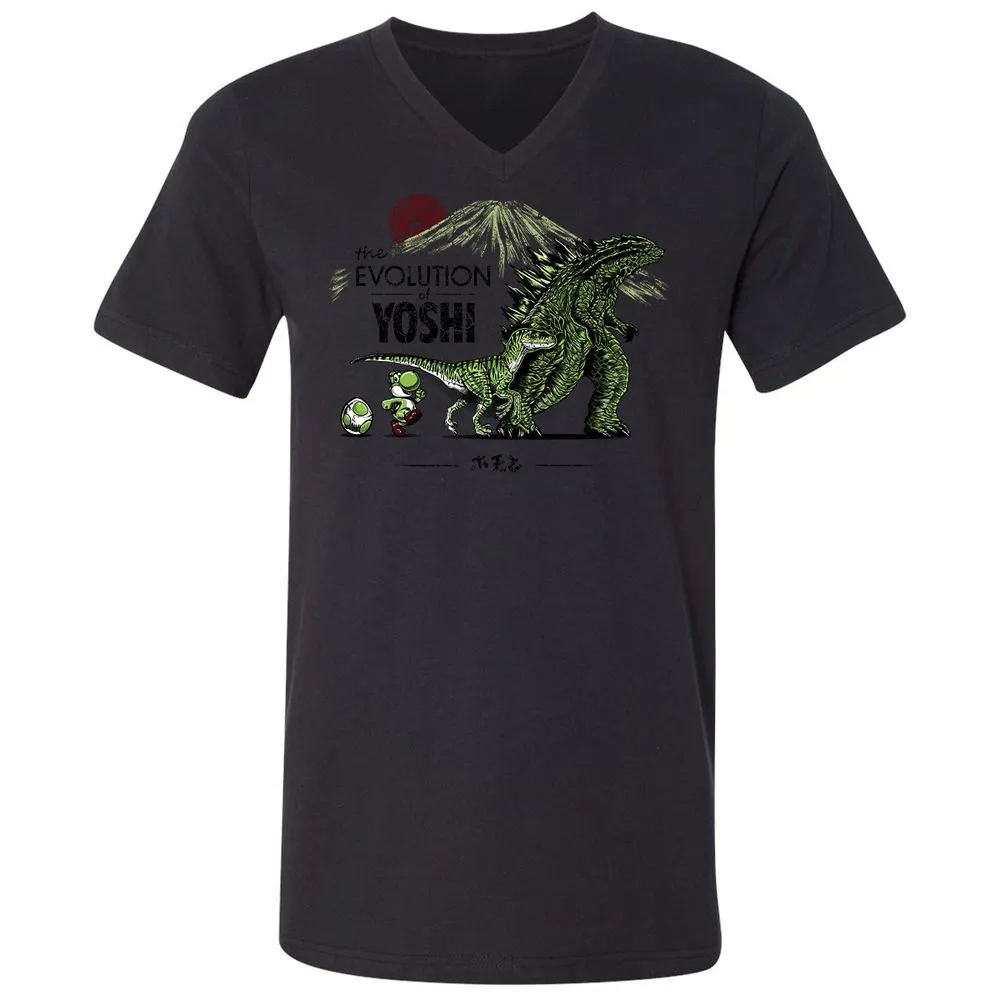 Unisex V-Neck T-Shirt - RJA3TYZT - Black - 16
