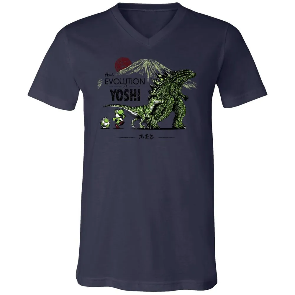 Unisex V-Neck T-Shirt - RJA3TYZT - Navy - 9