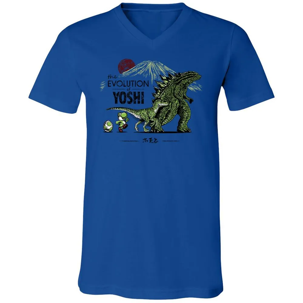 Unisex V-Neck T-Shirt - RJA3TYZT - True Royal - 4