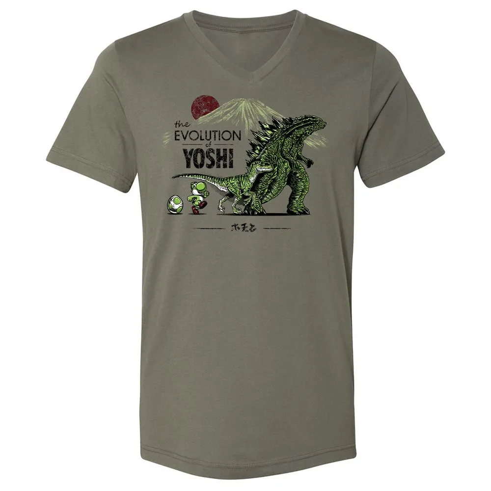 Unisex V-Neck T-Shirt - RJA3TYZT - Military Green - 10