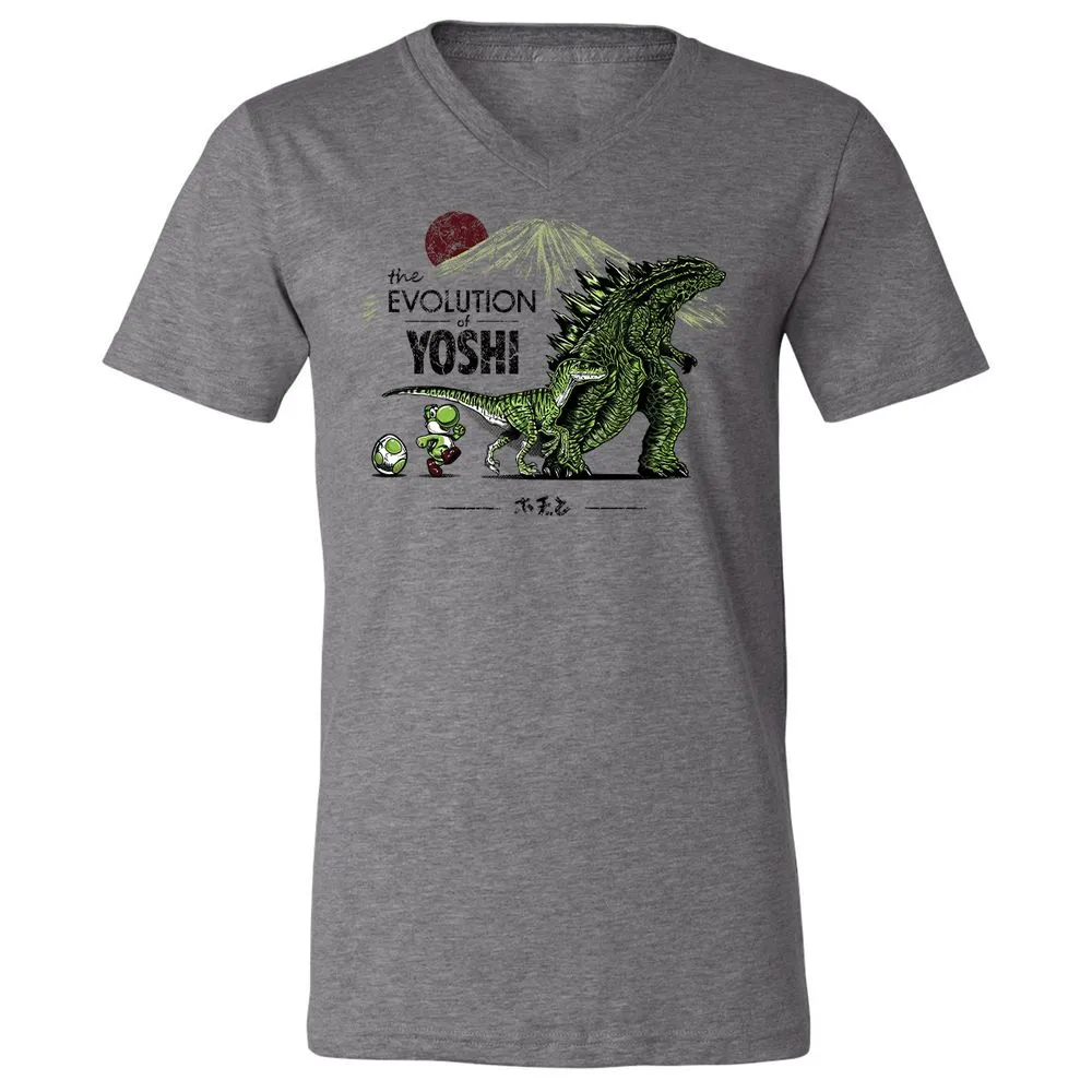 Unisex V-Neck T-Shirt - RJA3TYZT - Deep Heather - 13