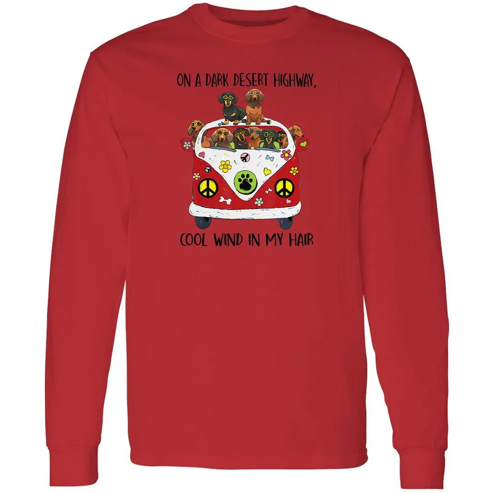 Long Sleeve T-Shirt - YHVC1FNU - Red - 14