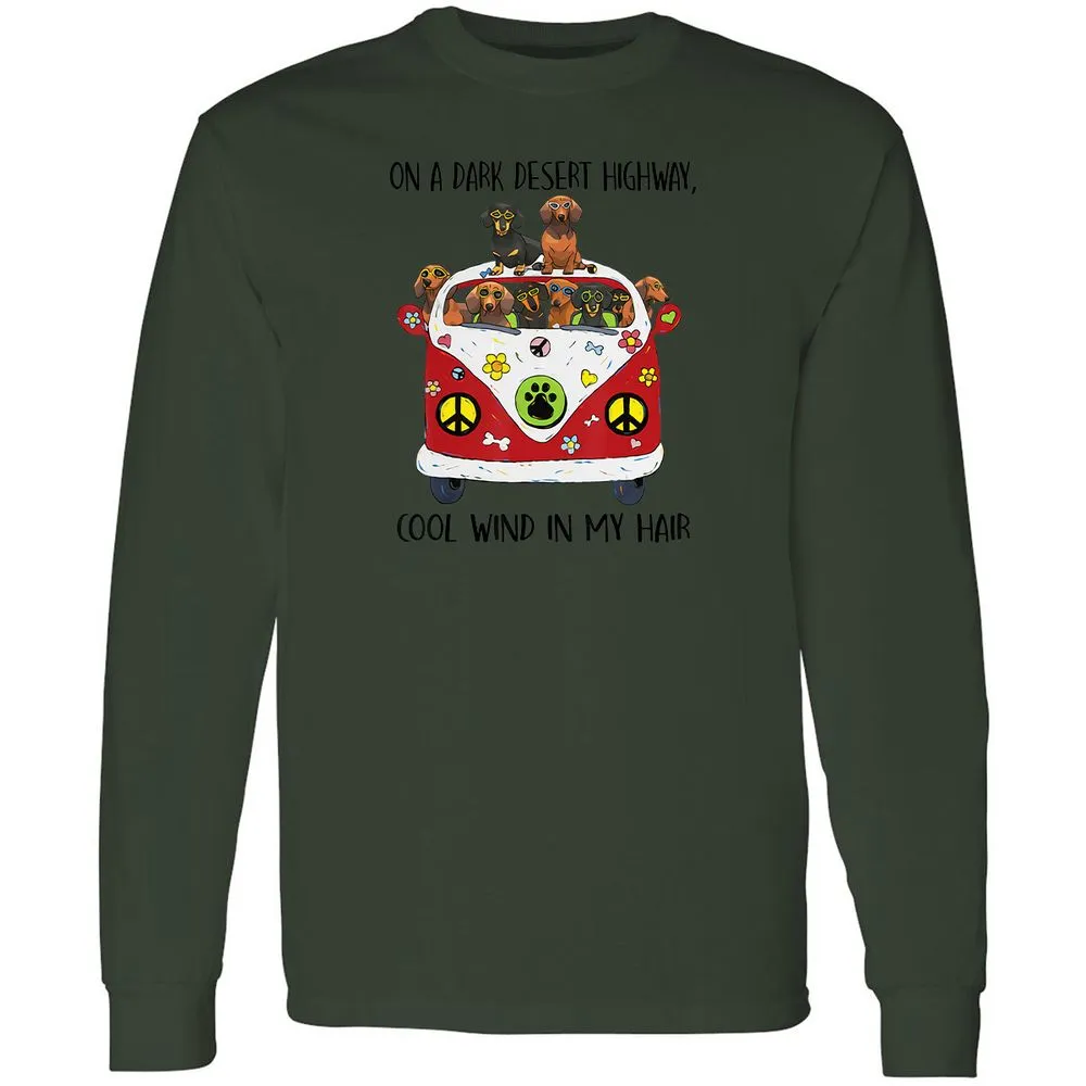 Long Sleeve T-Shirt - YHVC1FNU - Forest Green - 8