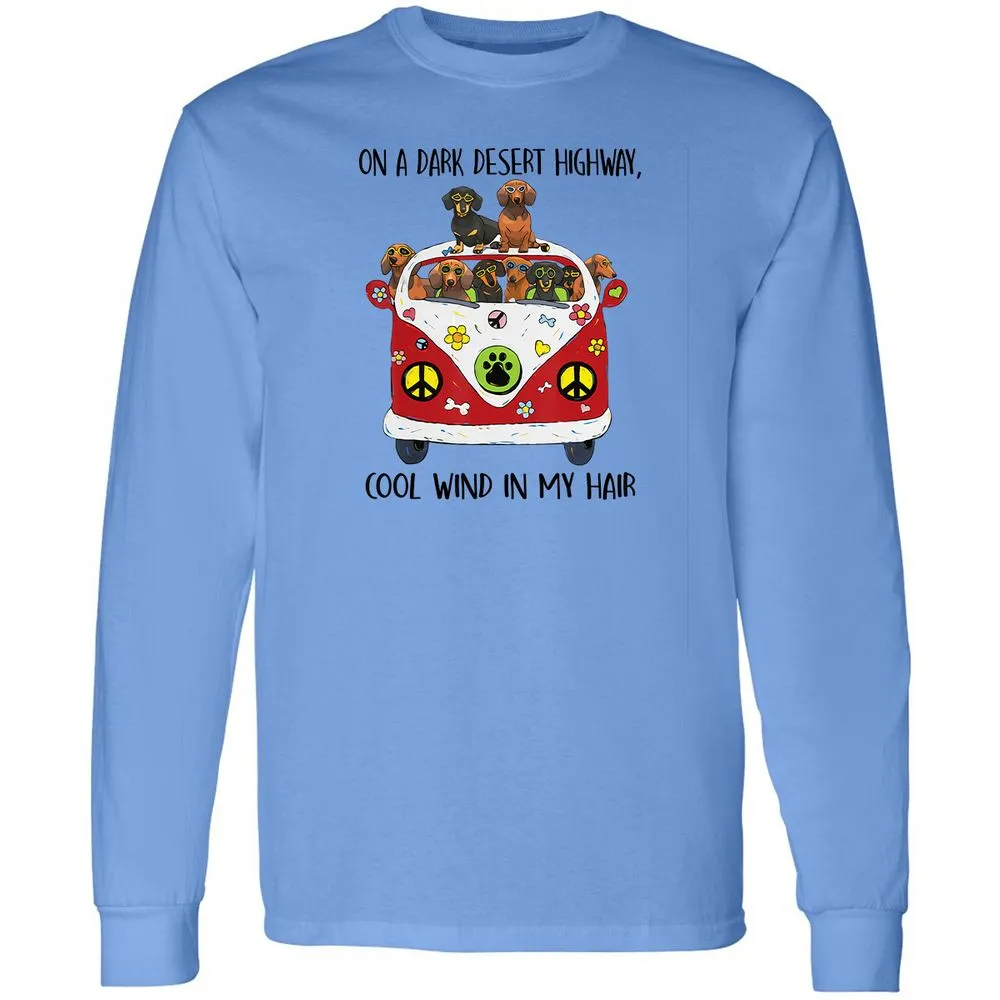 Long Sleeve T-Shirt - YHVC1FNU - Carolina Blue - 2