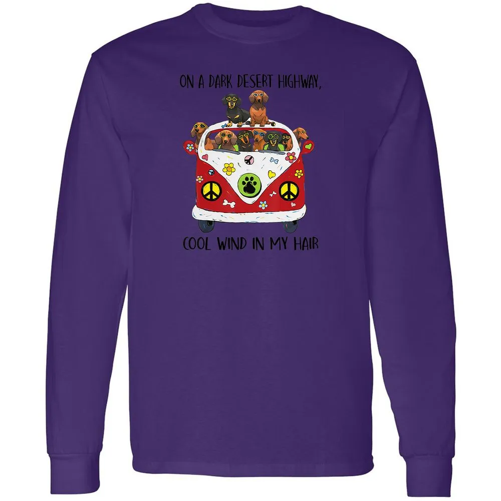 Long Sleeve T-Shirt - YHVC1FNU - Purple - 13