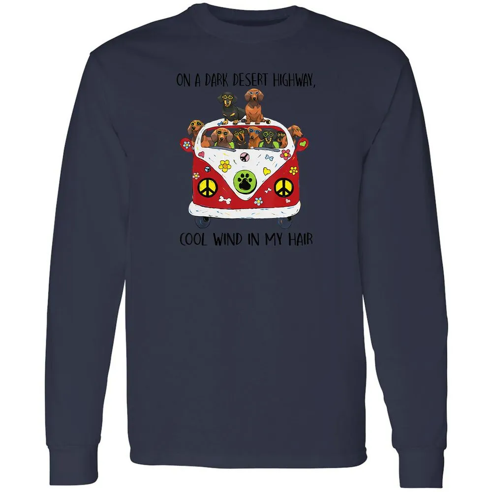 Long Sleeve T-Shirt - YHVC1FNU - Navy - 12