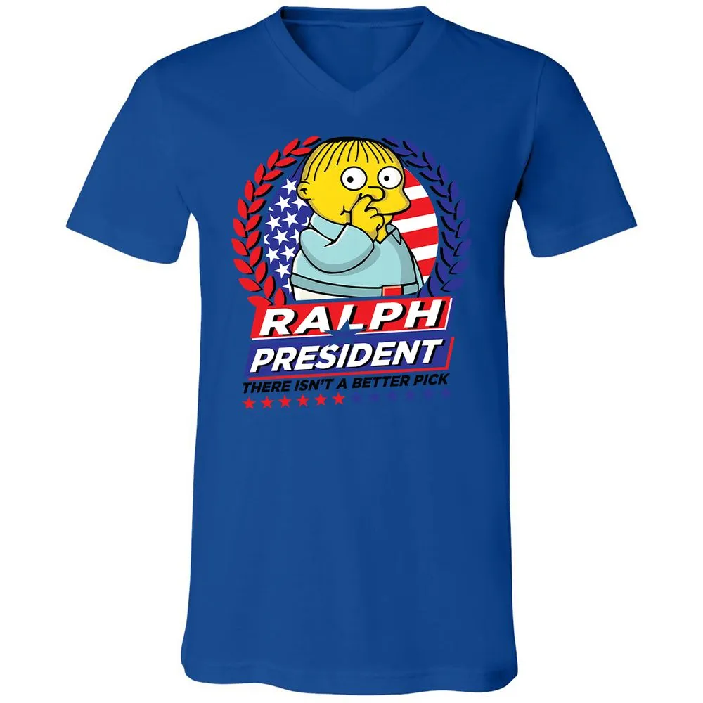 Unisex V-Neck T-Shirt - WKN21CK4 - True Royal - 4