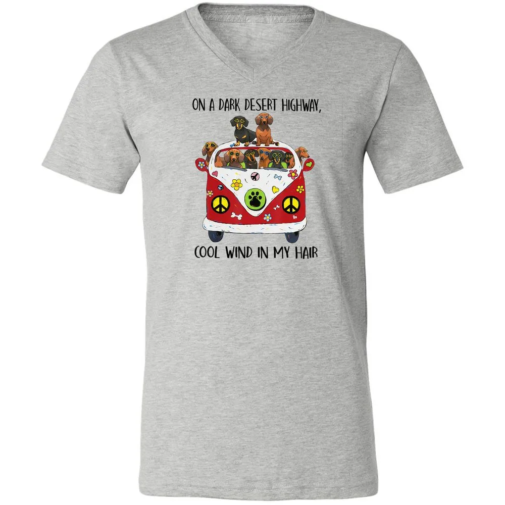 Unisex V-Neck T-Shirt - LYMCD3KC - Athletic Heather - 7