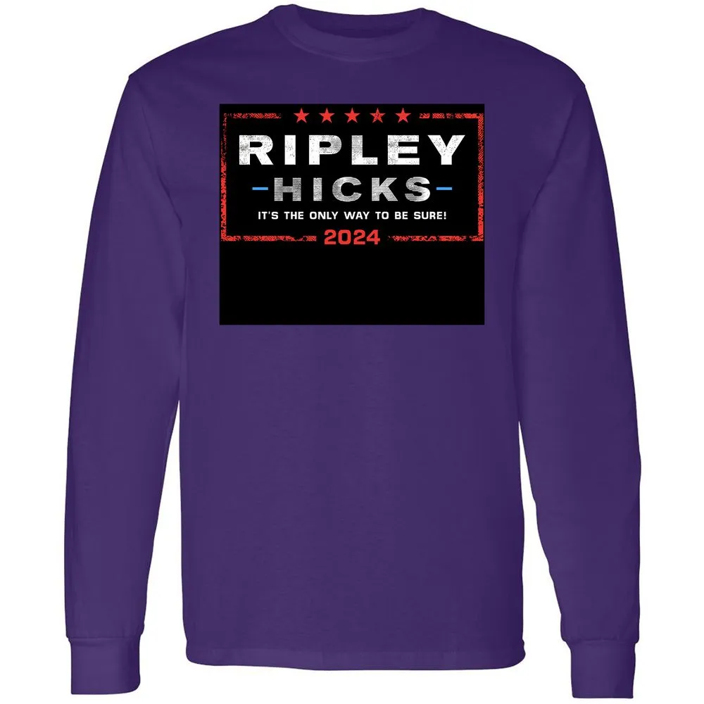 Long Sleeve T-Shirt - 4YYQ8D86 - Purple - 13