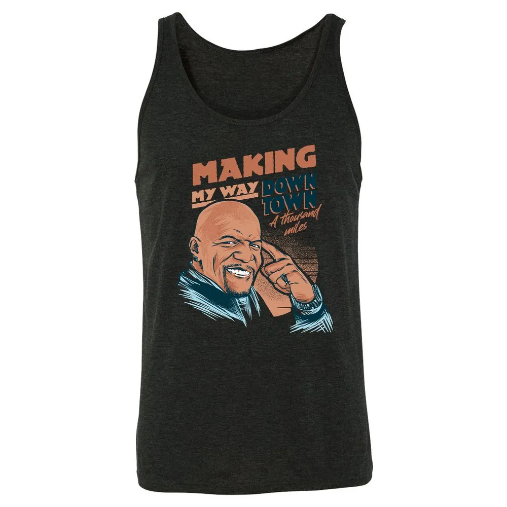 Unisex Jersey Tank - 3SX77QGJ - Charcoal Black Triblend - 5