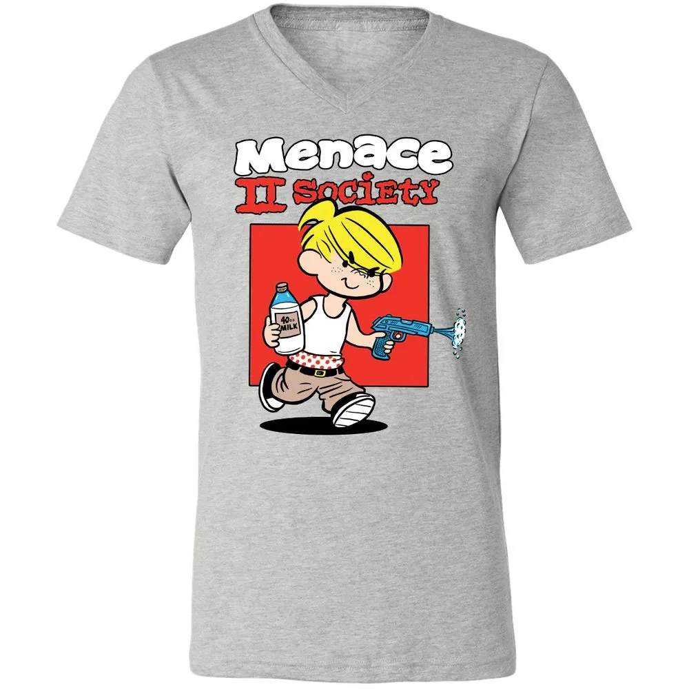 Unisex V-Neck T-Shirt - TXYDXW3Z - Athletic Heather - 7