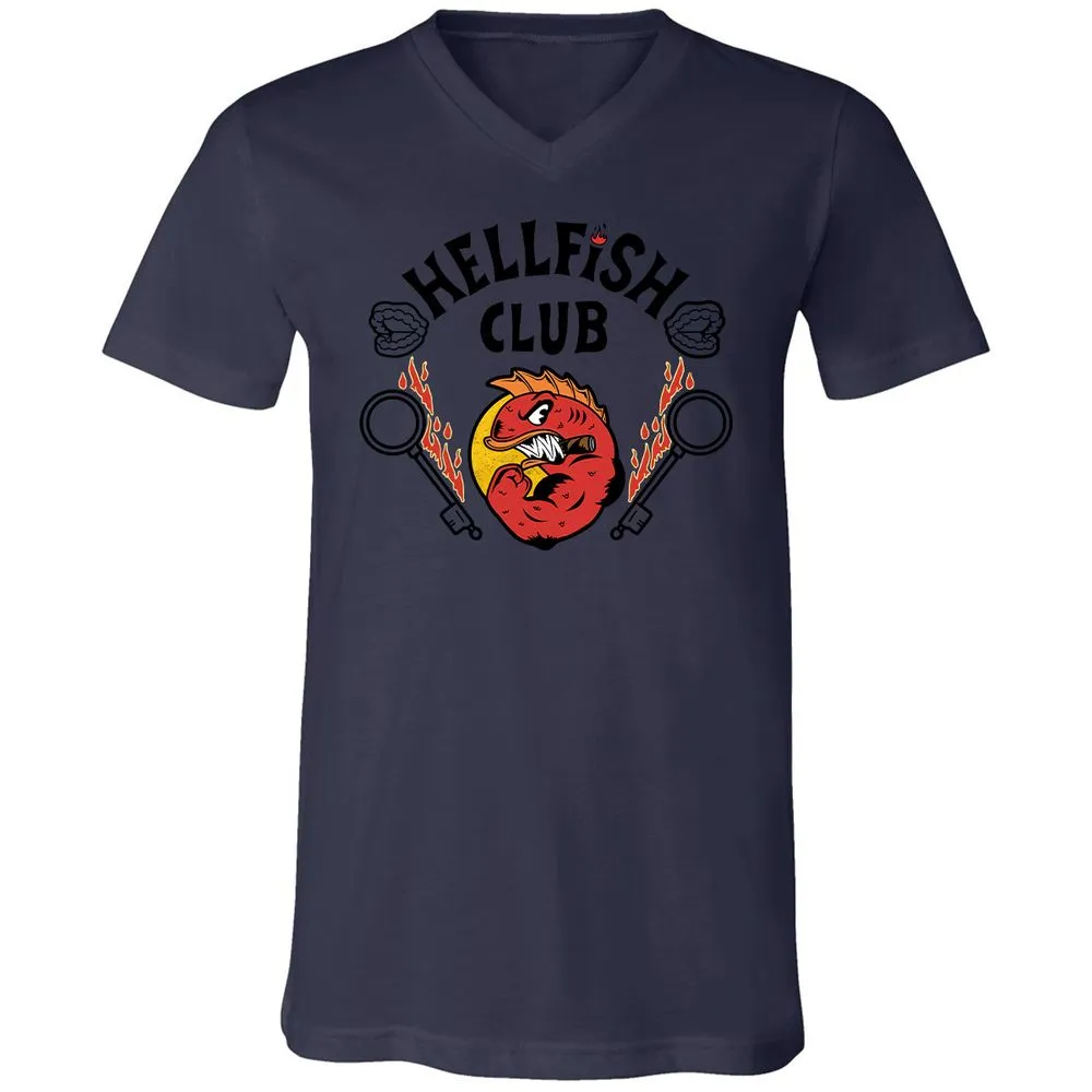 Unisex V-Neck T-Shirt - ASZPRXS8 - Navy - 9
