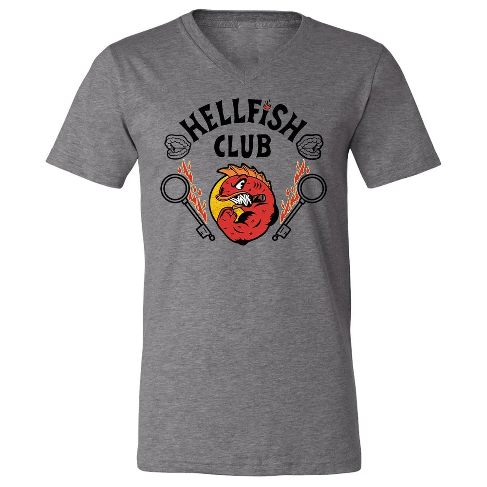 Unisex V-Neck T-Shirt - ASZPRXS8 - Deep Heather - 13