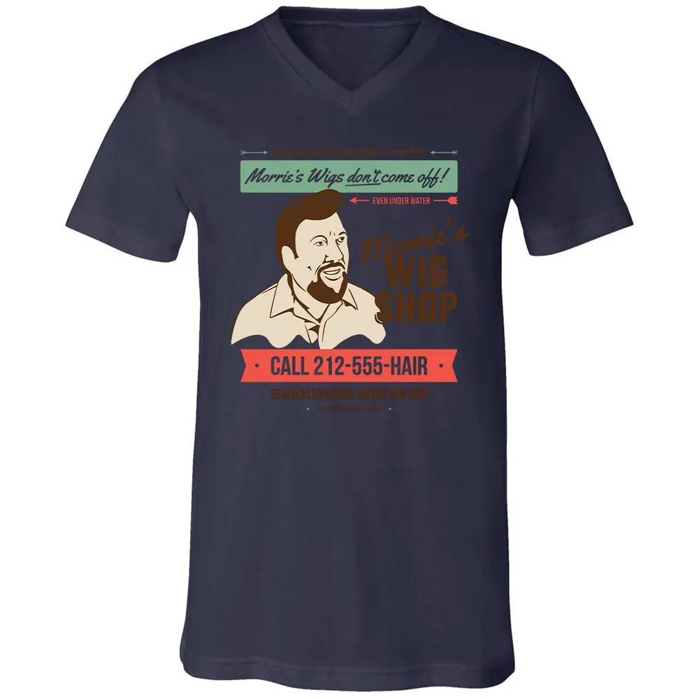 Unisex V-Neck T-Shirt - N8YYW471 - Navy - 9